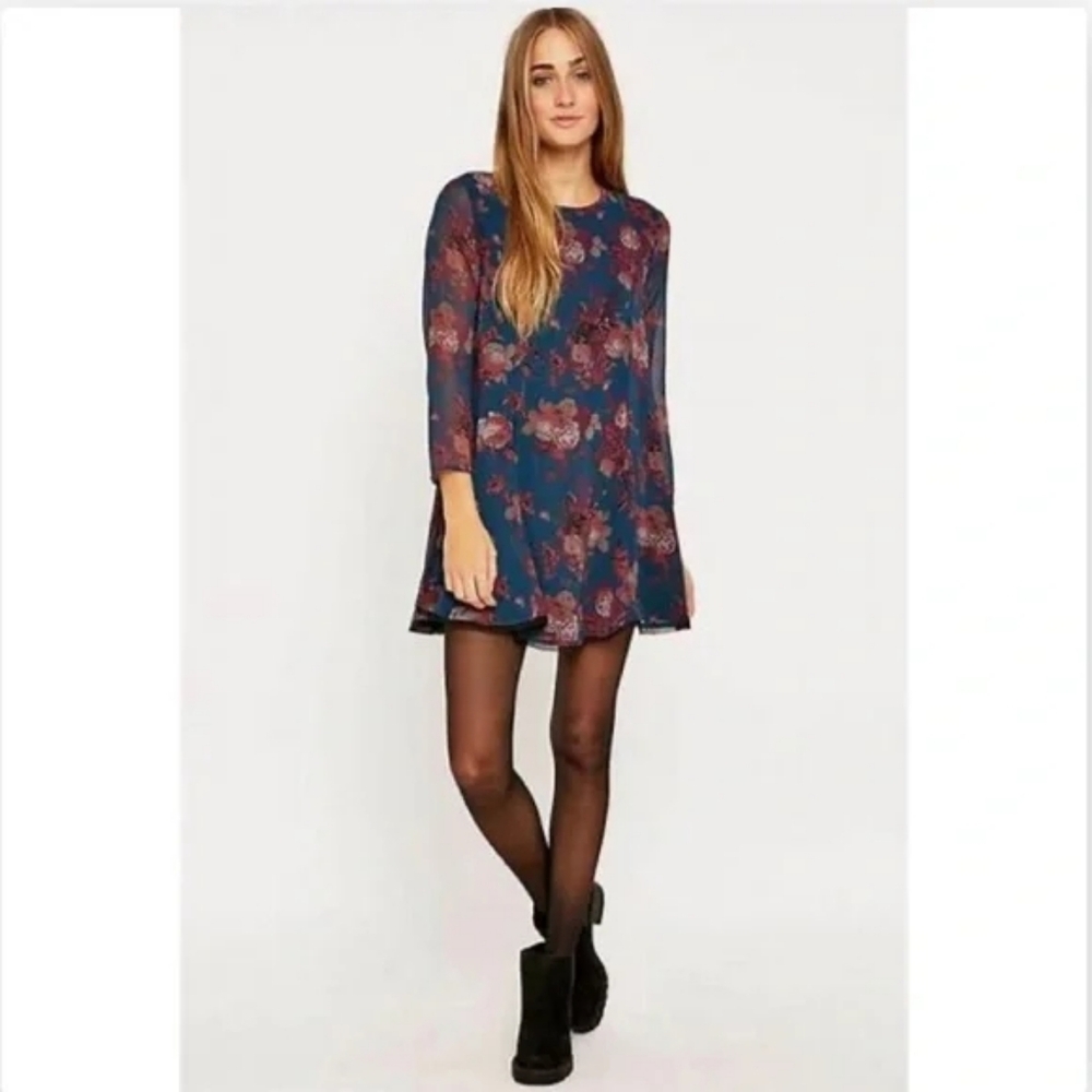 Kimchi Blue Floral Long Sleeve Dress